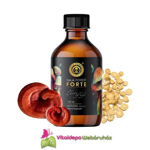 Naja Forest Forte Elixir of Life: Reishi, Astragalus, Acerola, Q10 tartalmú étrend-kiegészítő