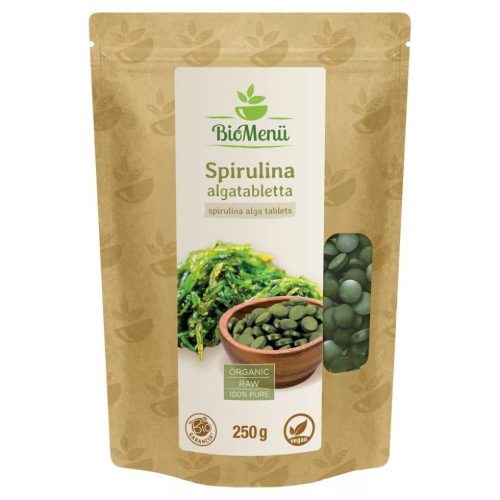 BIOMENÜ Bio spirulina alga tabletta 250 db